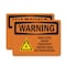 Signmission Radiation & Laser Sign, 7 in H x 10 in W, Plastic, Rectangle OS-2PACK-WS-P-710-L-12173 - alternate 1